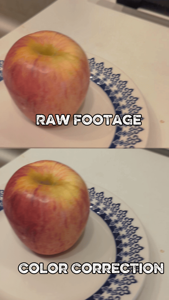 Color grading comparison